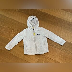 Patagonia Kids' Los Gatos Fleece Hooded Jacket - light grey/cream